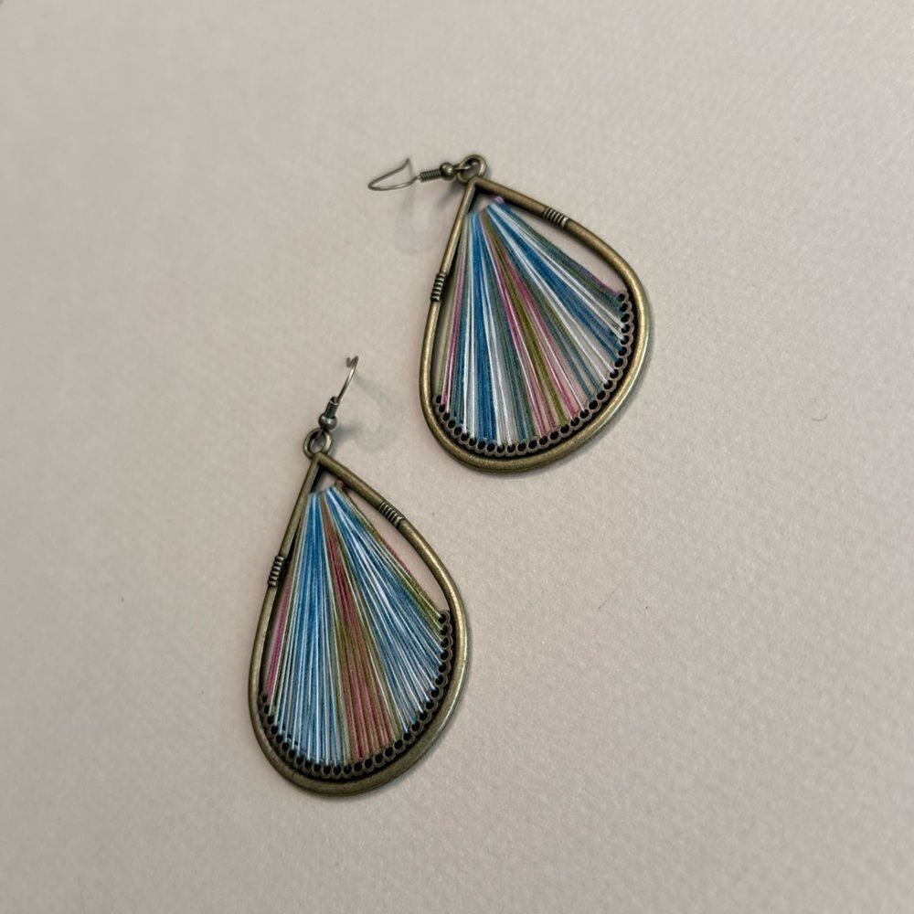 Boho Teardrop Earrings #2182 - Picture 3 of 4